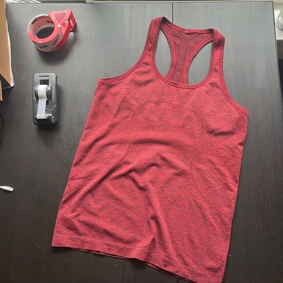 LULULEMON Red Swiftly Racerback Performance Tank W10 - Picture 1 of 3